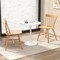 Farmhouse Kitchen Chair Set of 2 with Rubber Wood Frame, Classic Design, Comfortable Seating